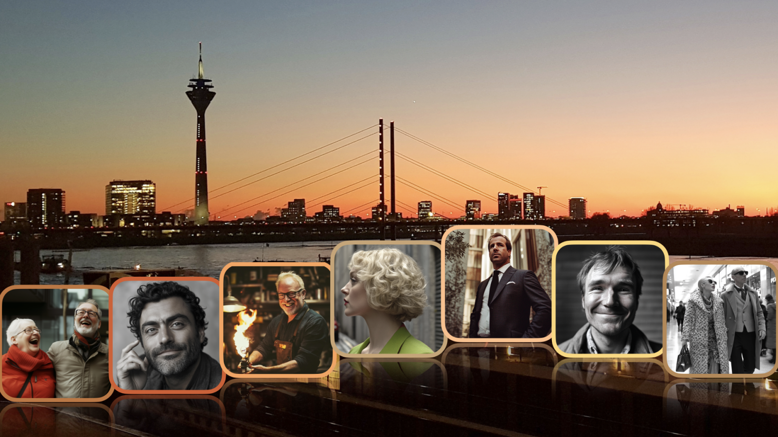 Die sieben Charaktere der Stadt Düsseldorf